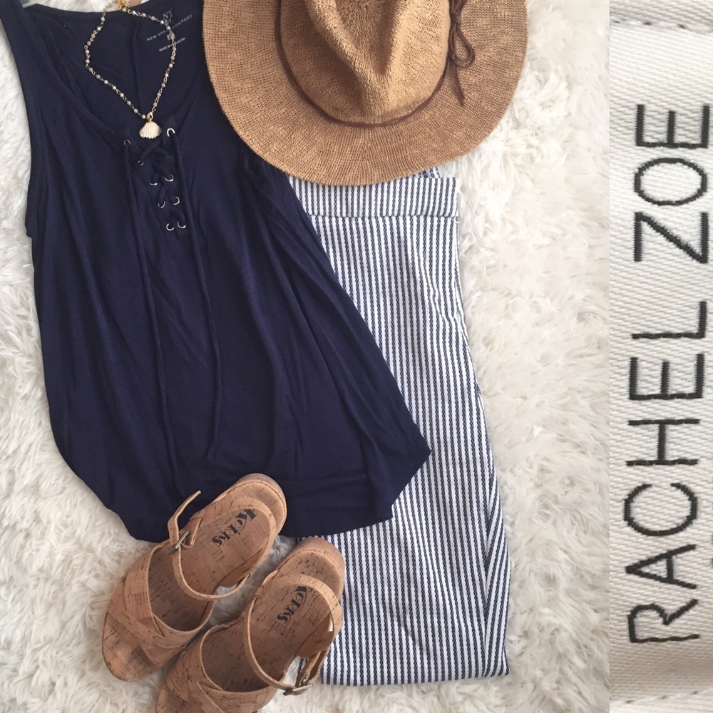 Rachel Zoe Navy & White Ankle jeans Size 2